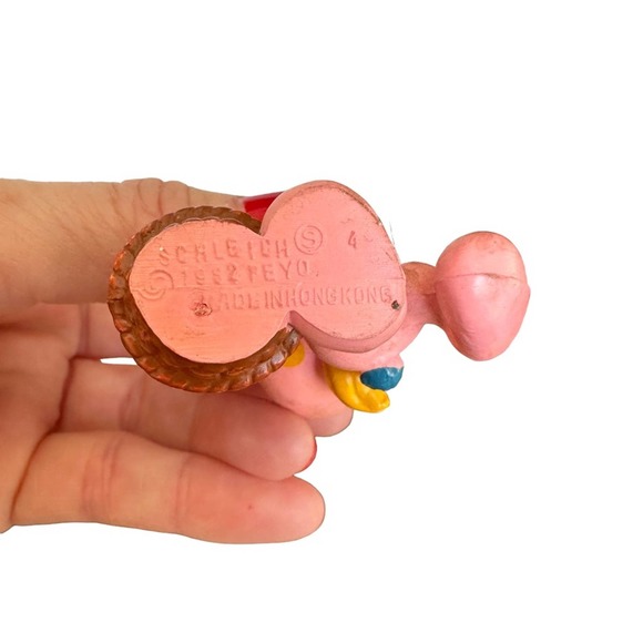 Vintage 1982 Peyo Schleich Easter Smurfette Bunny Suit Smurf Figure PVC Portugal - Picture 5 of 6